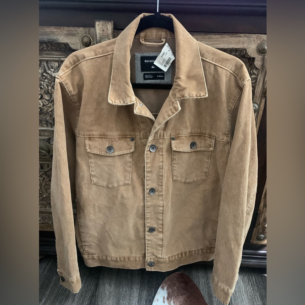 Hobie Surf Skate Men's Quiksilver Petrolina Corduroy Trucker Jacket sz S